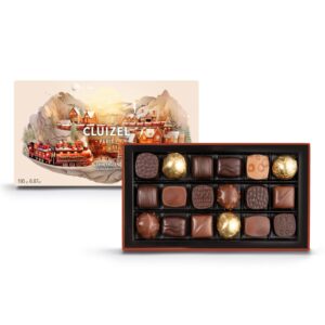 Cluizel | Cofanetto Cioccolatini 18 Praline | Cioccolatini Assortiti Fondente e Latte | Scatola Regalo Cioccolatini | Bonbons Cioccolato - 195 Gr