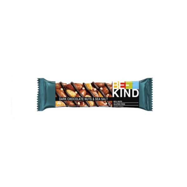 Be-Kind® | Barretta Proteica Mandorle, Arachidi, Cioccolato Fondente e Sale Marino | Merenda Mandorle e Cioccolato | Snack Frutta Secca | Snack Proteine - 12 Barrette - immagine 2