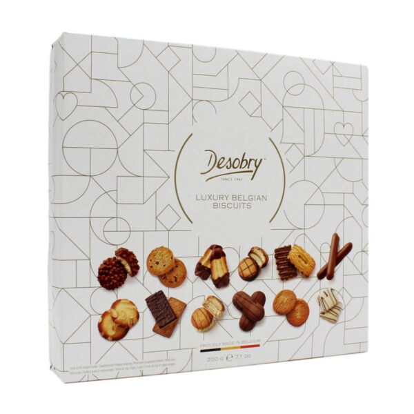 Desobry | Biscotti Assortiti Pasticceria Secca | Scatole Biscotti Regalo - 200 Gr | Biscotti Regalo Pasticceria Assortita Mandorle Vaniglia Burro Cannella