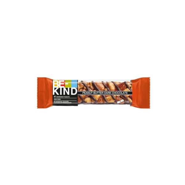 Be-Kind® | Barretta Arachidi Mandorle & Cioccolato Fondente | Merenda Arachidi & Cioccolato | Snack Ricoperto Cioccolato | Snack Proteine - 12 Barrette - immagine 2