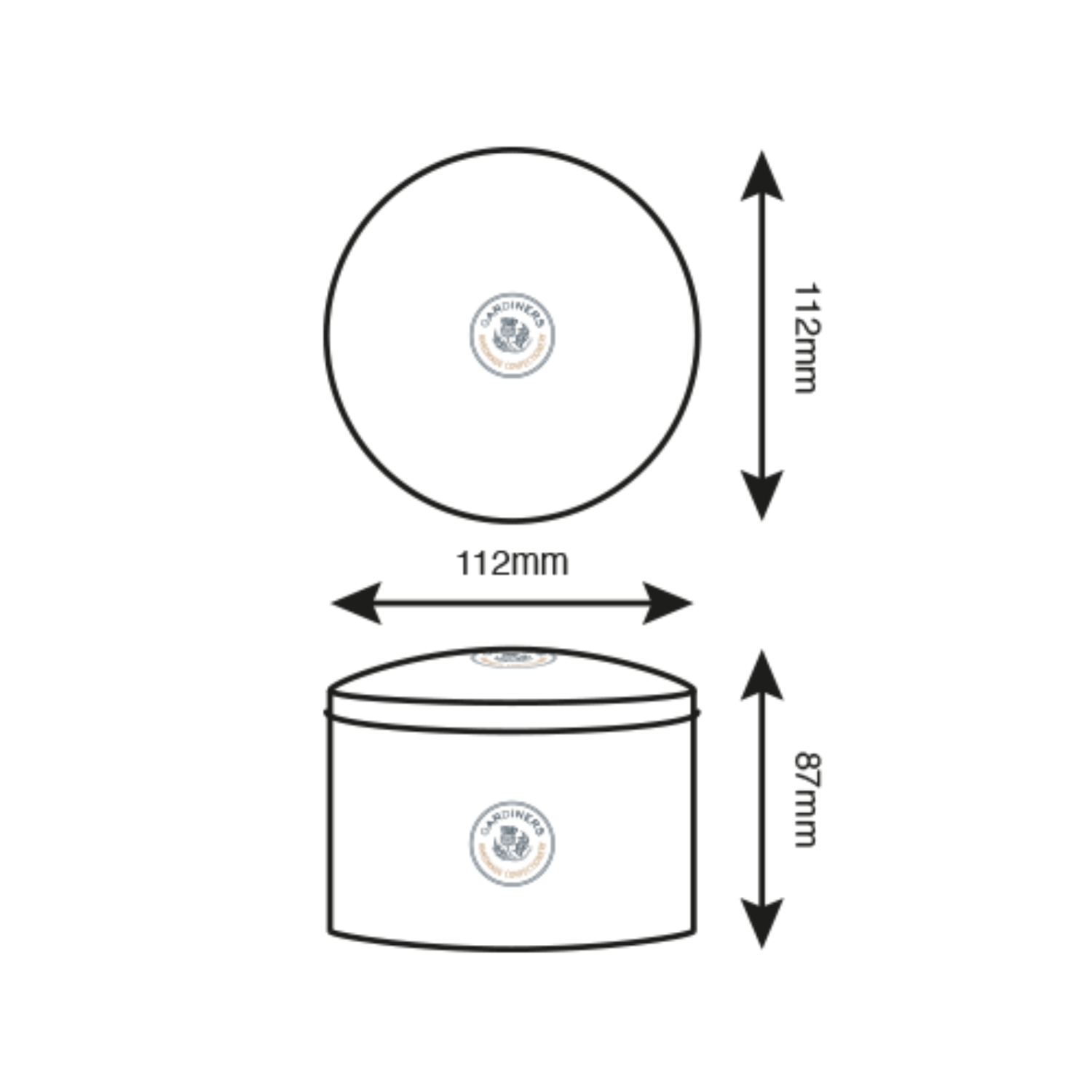 Gardiners of Scotland | Fudge Lattina Metallo Decori Giardino | Caramelle Fudge Inglesi Panna Latte - 200 Gr | Vanilla Fudge Lattina Stampe Primavera - immagine 3