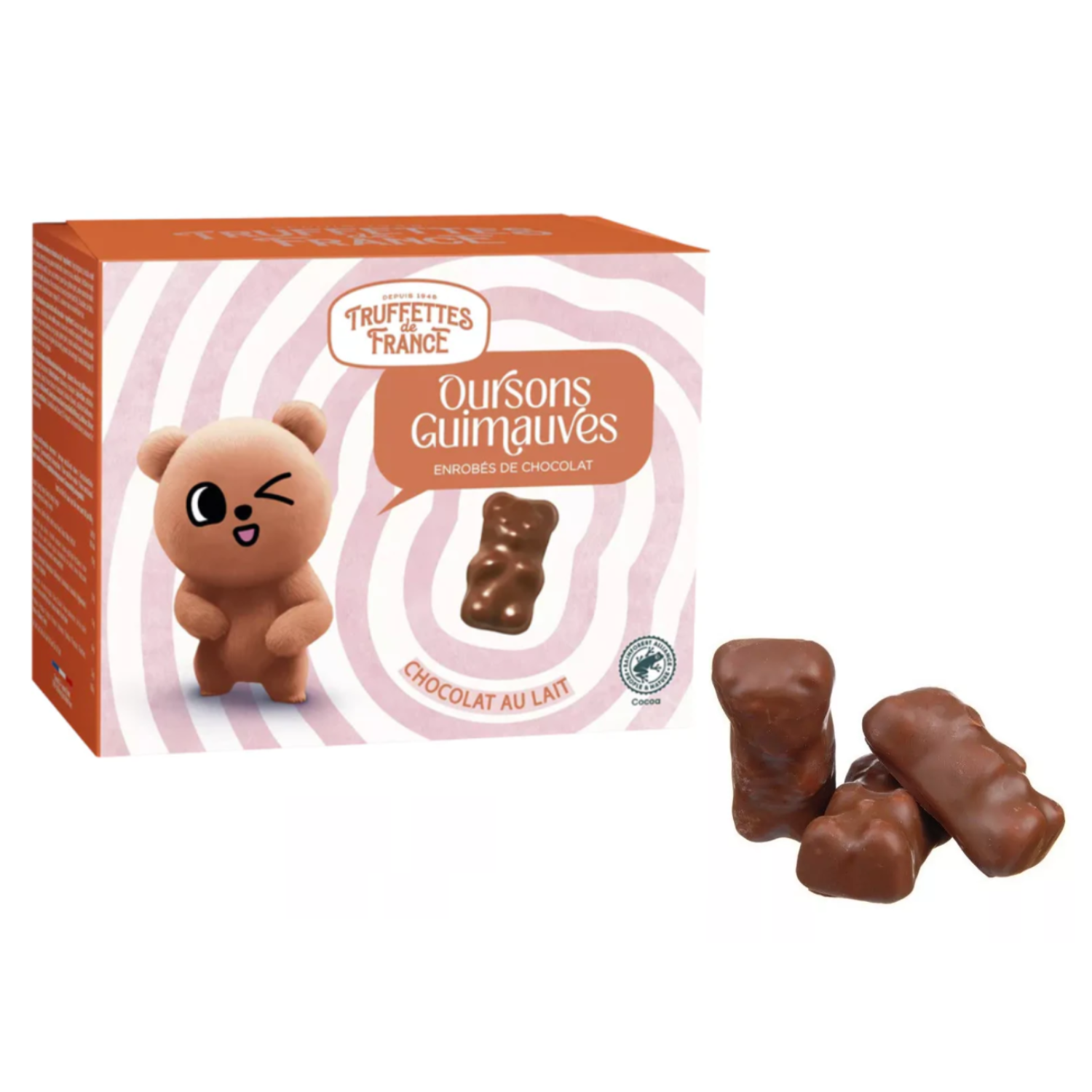 Truffettes de France | Marshmallow Fantasia Ricoperti Cioccolato al Latte | Confezione Marshmallow e Cioccolato Latte - 1 x 200 Gr