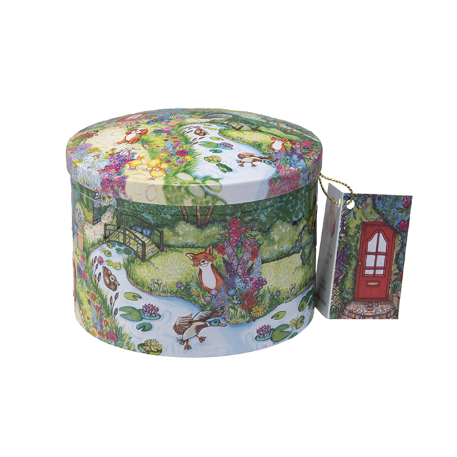 Gardiners of Scotland | Fudge Lattina Metallo Decori Giardino | Caramelle Fudge Inglesi Panna Latte - 200 Gr | Vanilla Fudge Lattina Stampe Primavera - immagine 4