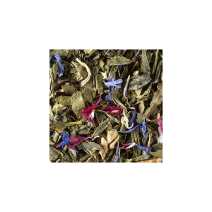 Dammann Frères | Tè Verde Oriental Pesca e Fragoline Bosco | Tè Verde Foglie e Aromi Frutta Esotica - 90 Gr | Tè Verde Gusto Fruttato