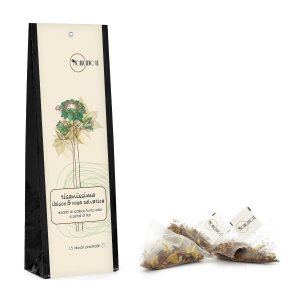 Novecento Tè | Tisanissima Miscela di Rooibos, Frutta e Petali Fiori Depurativa | Infusione Rooibos Mela Ibisco Finocchio Fragola e Lampone - 15 Piramidi (30 Gr)