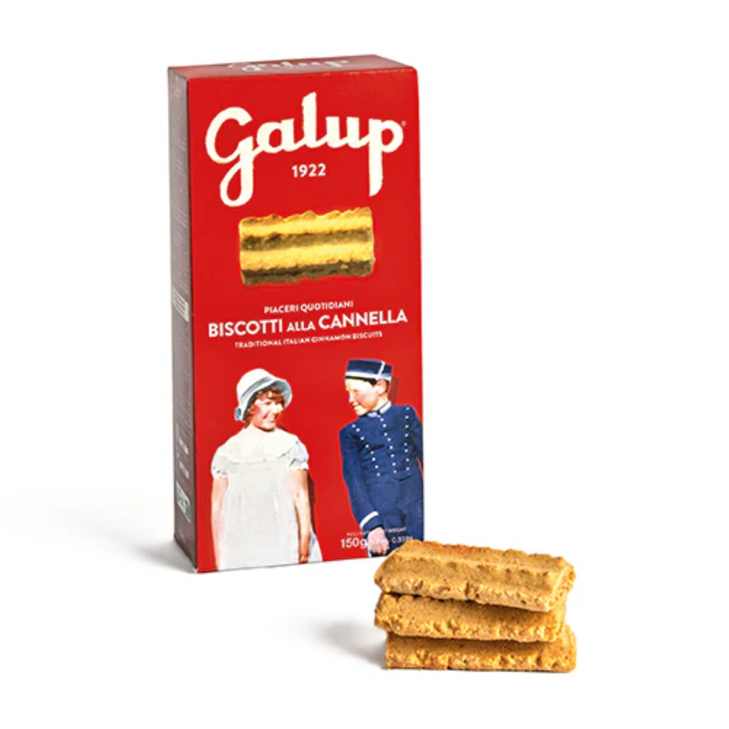 Galup® | Biscotti alla Cannella Tradizionali | Biscotti Friabili Aggiunta di Cannella e Mix di Spezie - 150 Gr