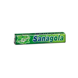 Sanagola | Caramelle Gommose al Gusto Menta | Gommose Menta Eucalipto con Cristalli Zucchero - 1 Pezzo (30 Gr)