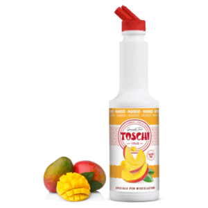 Toschi® | Mango Preparato per Bevande Base Purea Mango | Sciroppo Analcolico per Miscelazione Ideale Cocktails e Long Drink - 1 x 1 Litro