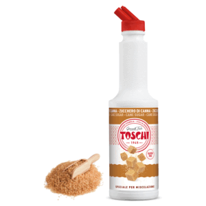 Toschi® | Zucchero di Canna Preparato per Bevande | Sciroppo Zucchero di Canna per Miscelazione Ideale Cocktails e Long Drink - 1 x 1 Litro