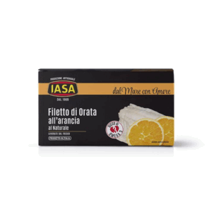 Iasa® | Filetto Orata Arancia al Naturale | Orata con Fette Arancia Sapore Delicato Fresco | Piatto Pronto Freddo o Caldo Filetto Orata - 150 Gr