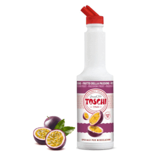 Toschi® | Frutto Passione Preparato per Bevande Base Purea e Succo Maracuja | Sciroppo Analcolico per Miscelazione Ideale Cocktails e Long Drink - 1 x 1 Litro