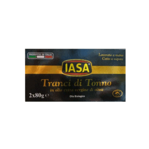 Iasa® | Tranci Tonno Olio Biologico | Tonno Confezionato a Mano Compatto alla Forchetta e Morbido al Palato - 2 Lattine x 80 Gr Netto Ognuna