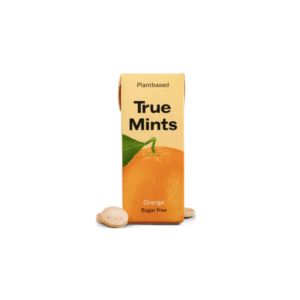 True® Mints | Caramelle Senza Zucchero Arancia | Piccole Caramelle Gusto Arancia | Astuccio Pastiglie Arancia - 1 x 13 Gr