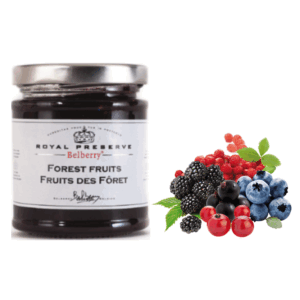 Belberry® | Confettura Frutti di Bosco - 1 x 215 Gr | Marmellata Fragole Ribes Lamponi More per Brioches, Panini, Crostate o Biscotti