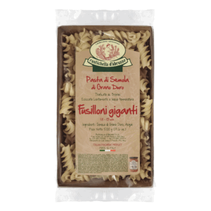 Rustichella d'Abruzzo | Fusilloni Semola Grano Duro | Pasta Trafilata Bronzo - 1 x 500 Gr | Pasta Italiana Artigianale Essiccata Lentamente Bassa Temperatura