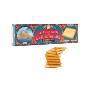 La Mère Poulard® | Biscotti Puro Burro | Biscotti Burro Tradizionali Quadrati | Frollini al Burro - 1 x 145 Gr