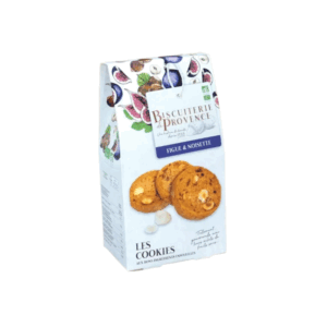 Biscuiterie de Provence | Biscotti BIO Fichi e Nocciole - 1 x 120 Gr | Astuccio Biscotti Francesi ai Fichi, Mandorle e Nocciole
