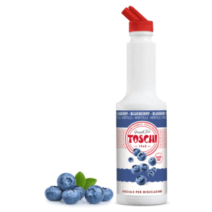 Toschi® | Mirtillo Preparato per Bevande Base Frutta Mirtilli | Sciroppo Analcolico per Miscelazione Ideale Cocktails e Long Drink - 1 x 1 Litro