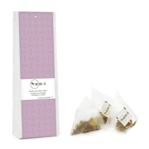 Novecento Tè® | Infuso Mela Turca - 15 Filtri Piramide | Tisana Mela Turca, Citronella e Ananas | Miscela Frutta e Spezie Dolce Aromatica