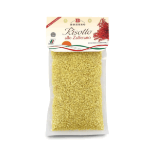 Brezzo | Risotto Zafferano Riso Carnaroli | Preparato Risotto Zafferano Sottovuoto Senza Glutammato - 1 x 300 Gr