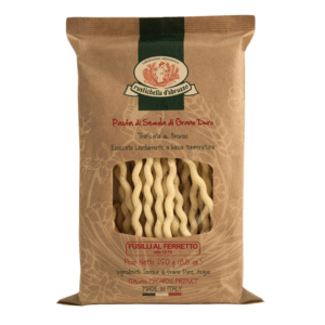 Rustichella d'Abruzzo | Fusilli Semola Grano Duro al Ferretto | Pasta Trafilata Bronzo - 1 x 250 Gr | Pasta Italiana Artigianale Essiccata Lentamente Bassa Temperatura