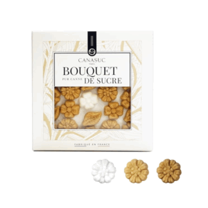 Canasuc | Zollette Zucchero Forma Foglie e Fiori | Zollette Zucchero Canna - 105 Gr | Pacchetto Regalo Guarnizioni Zucchero Lavorato