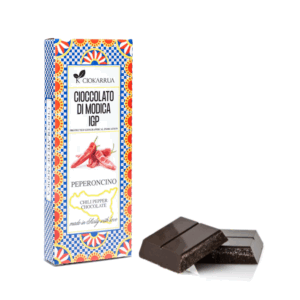 Ciokarrua® | Cioccolato Modica Peperoncino IGP | Cioccolato Grezzo Lavorato Freddo Senza Lattosio | Tavoletta Cioccolata Senza Glutine - 80 Gr