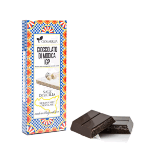 Ciokarrua® | Cioccolato Modica IGP Sale Marino | Cioccolato Grezzo Lavorato Freddo Senza Lattosio | Tavoletta Cioccolata Senza Glutine - 80 Gr