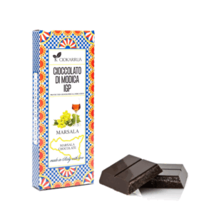 Ciokarrua® | Cioccolato Modica IGP Marsala | Cioccolato Grezzo Lavorato Freddo Senza Lattosio | Tavoletta Cioccolata Senza Glutine - 80 Gr