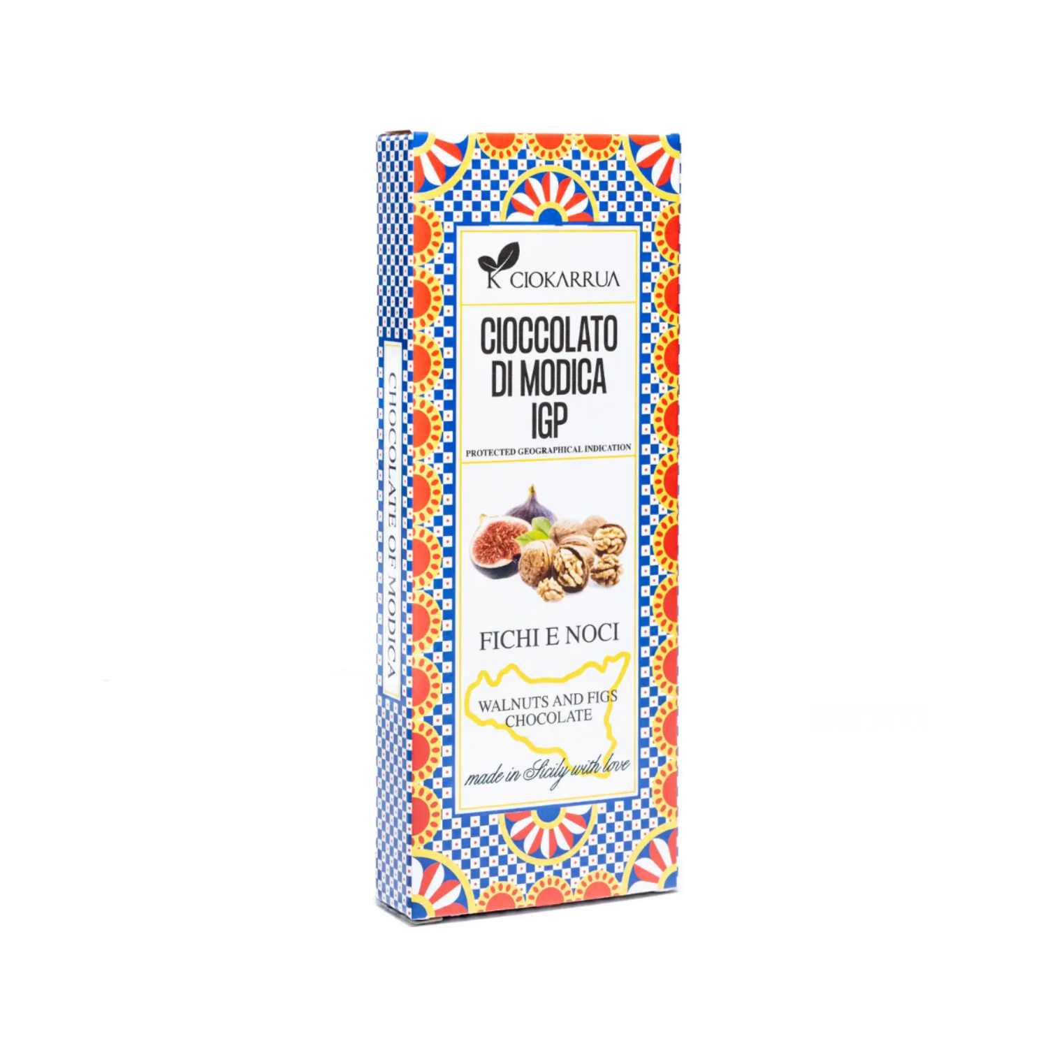 Ciokarrua® | Cioccolato Modica IGP Fichi e Noci | Cioccolato Grezzo Lavorato Freddo Senza Lattosio | Tavoletta Cioccolata Senza Glutine - 80 Gr - immagine 6