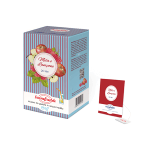 Buonefredde | Tisana Mela e Lampone Infusione Acqua Fredda | Infuso Freddo Fruttato Dolce Bevanda Dissetante Rinfrescante - 20 Filtri (36 Gr)