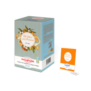 Buonefredde | Tè Nero Arancia Infusione Acqua Fredda | Tè Freddo Agrumato Note Rotonde Intense Bevanda Dissetante Rinfrescante - 20 Filtri (36 Gr)